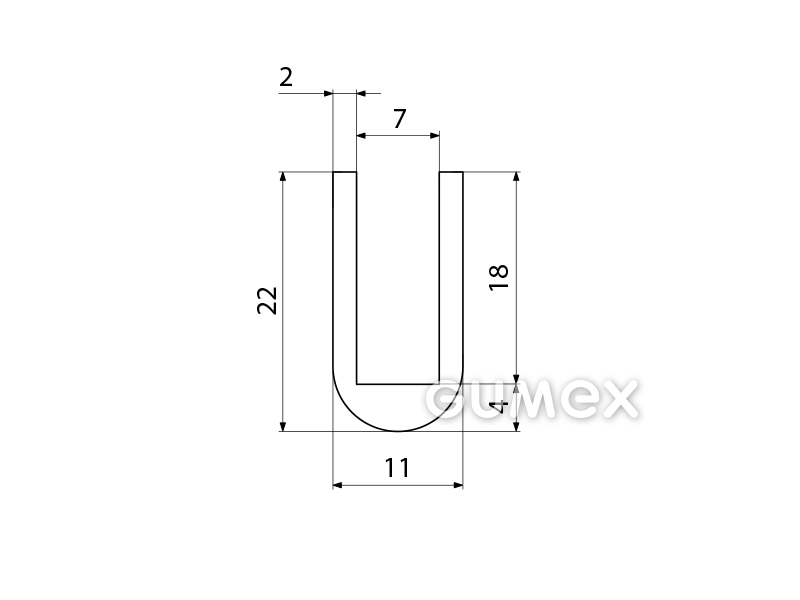 SILIKONPROFILE U-FORM